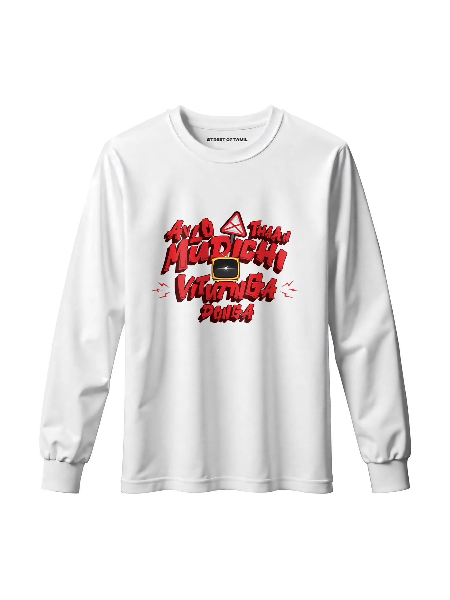 Avlo Thaan Mudichi Vitutinga Ponga Long Sleeve T-Shirt